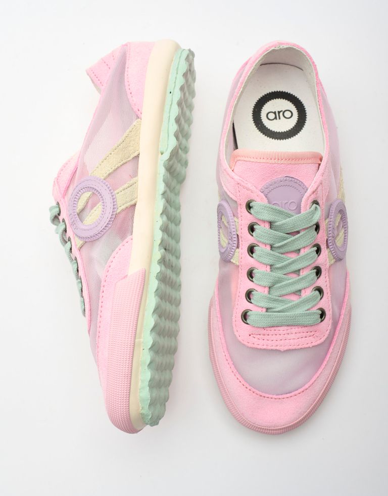 נעלי נשים - Aro - סניקרס שקופות IDO - ורוד4