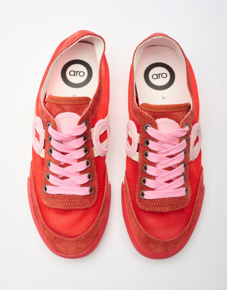 נעלי נשים - Aro - סניקרס שקופות IDO - אדום4