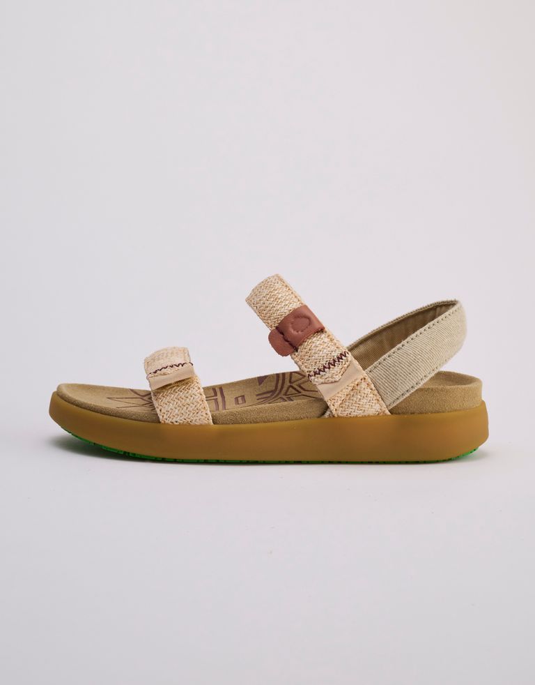 נעלי נשים - Satorisan - סנדלים KONA RAFFIA - צהוב2
