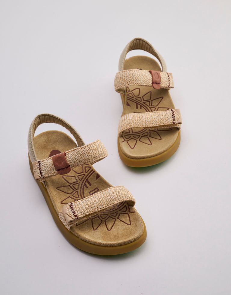 נעלי נשים - Satorisan - סנדלים KONA RAFFIA - צהוב3