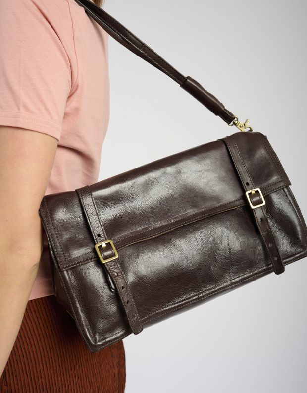 נעלי נשים - A.S. 98 - תיק צד VANESSA - חום כהה