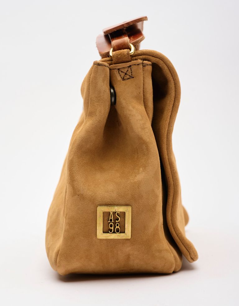 נעלי נשים - A.S. 98 - תיק זמש VICTORIA - חום בהיר3