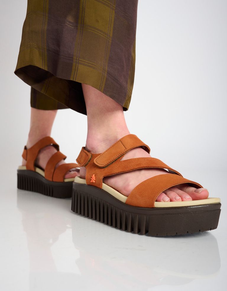 נעלי נשים - Art - סנדלי רצועות BRIGHTON - חמרה1