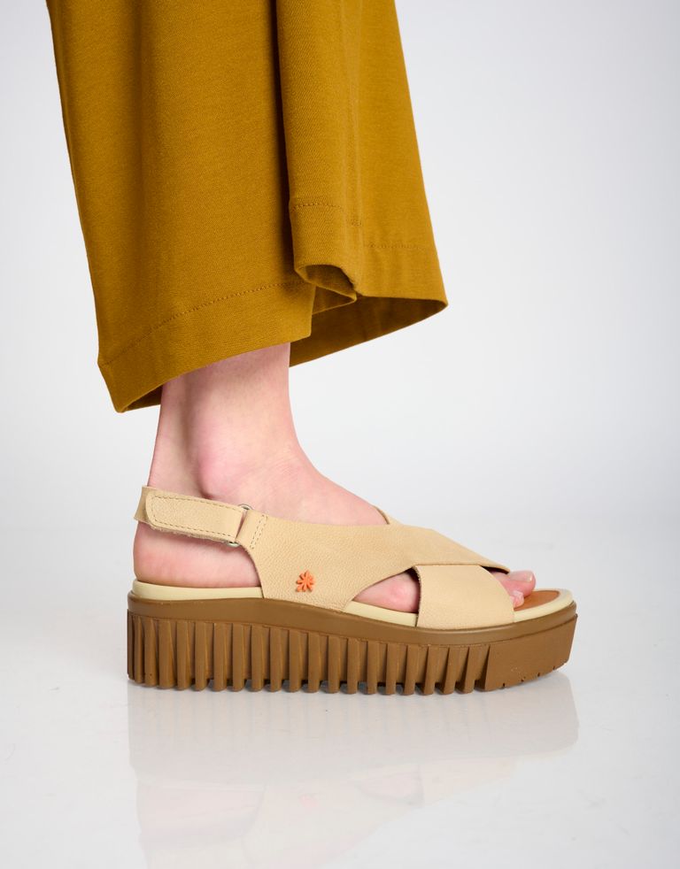 נעלי נשים - Art - סנדלי איקס  BRIGHTON - בז'4