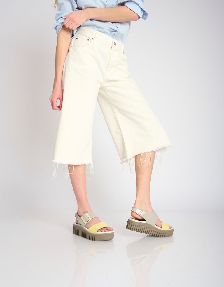 נעלי נשים - Art - סנדלים  BRIGHTON B - אפור   צהוב2