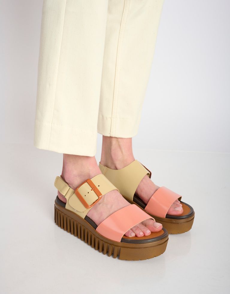 נעלי נשים - Art - סנדלים  BRIGHTON B - ניוד   ורוד3