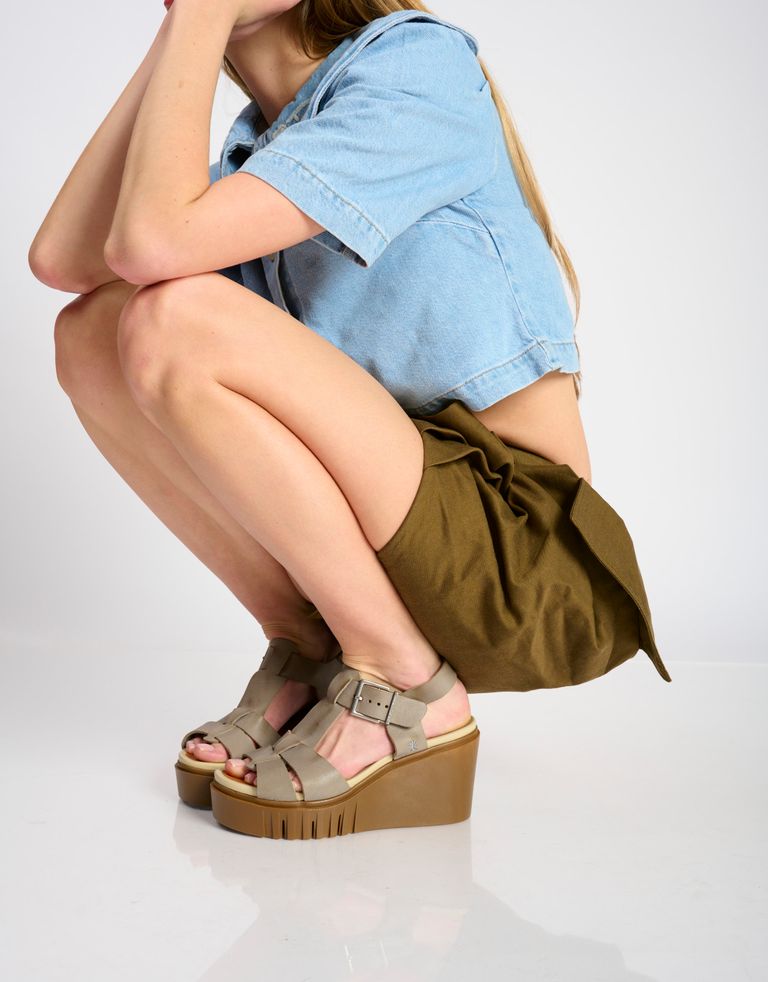 נעלי נשים - Art - סנדלי רוקי  CATANIA - אפור1