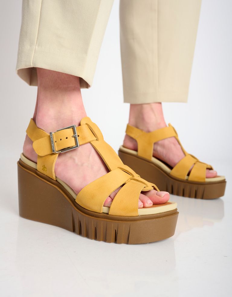 נעלי נשים - Art - סנדלי רוקי  CATANIA - חרדל4