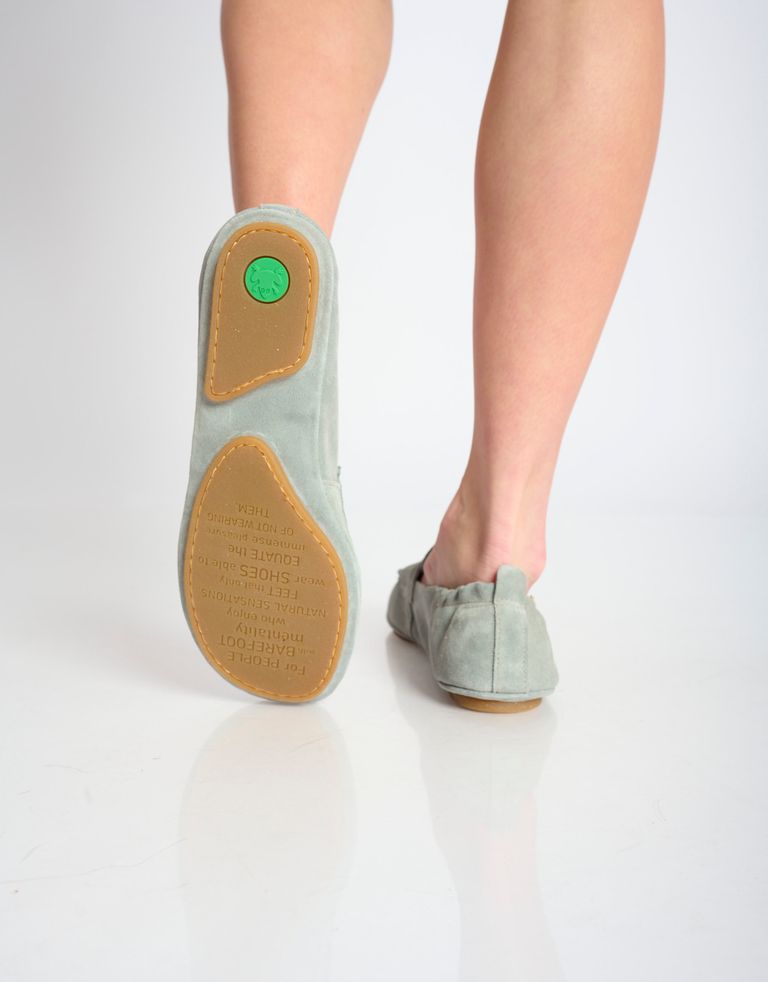 נעלי נשים - El Naturalista - מוקסינים מזמש ESSENSE - תכלת4