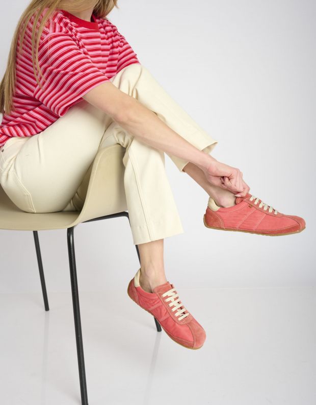 נעלי נשים - El Naturalista - סניקרס ניילון וזמש ONDINA - אדום