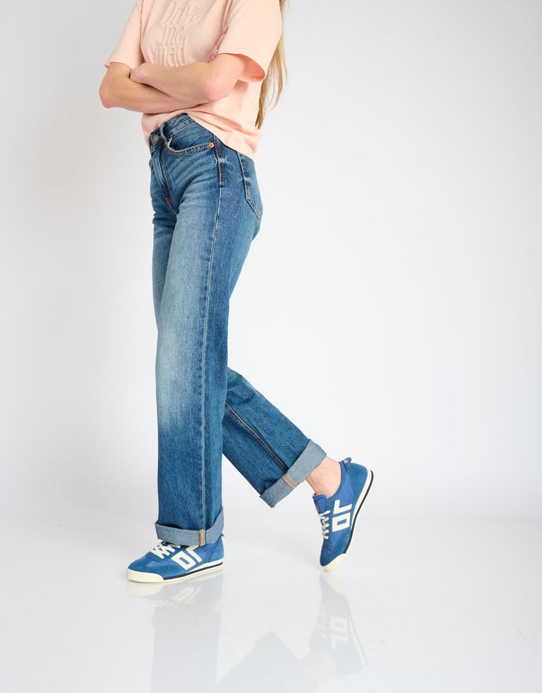 נעלי נשים - BACK 70 - סניקרס בד וזמש LEON - כחול2