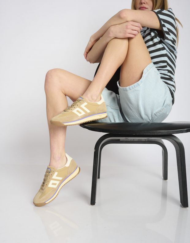 נעלי נשים - BACK 70 - סניקרס JOGGER - חום בהיר