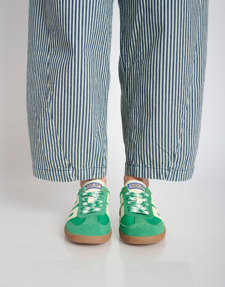 נעלי נשים - BACK 70 - סהיקרס בד וזמש GHOST - ירוק3