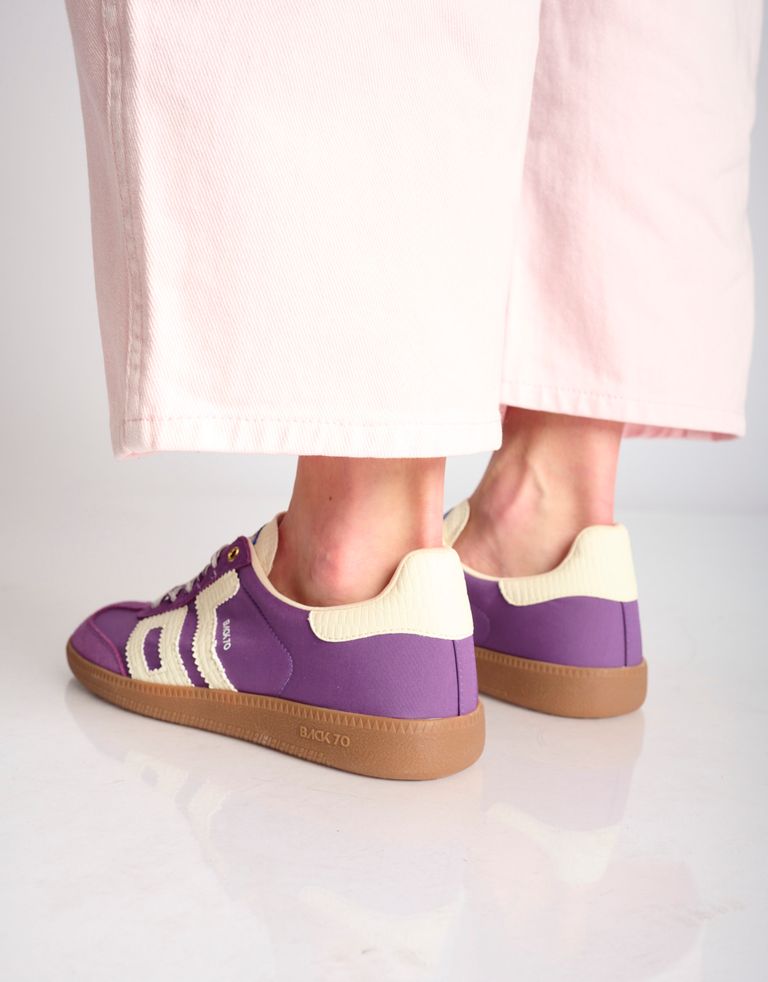 נעלי נשים - BACK 70 - סניקרס בד וזמש GHOST - סגול4