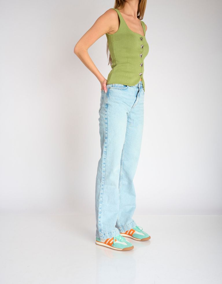 נעלי נשים - BACK 70 - סניקרס ROCKET  משולבות - מנטה2