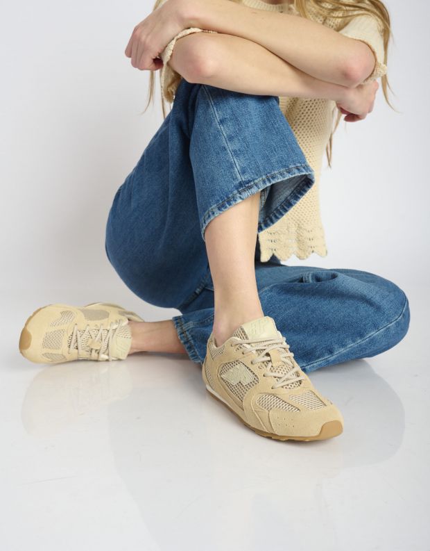 נעלי נשים - 3P - סניקרס רשת וזמש BLAST L4 - בז'