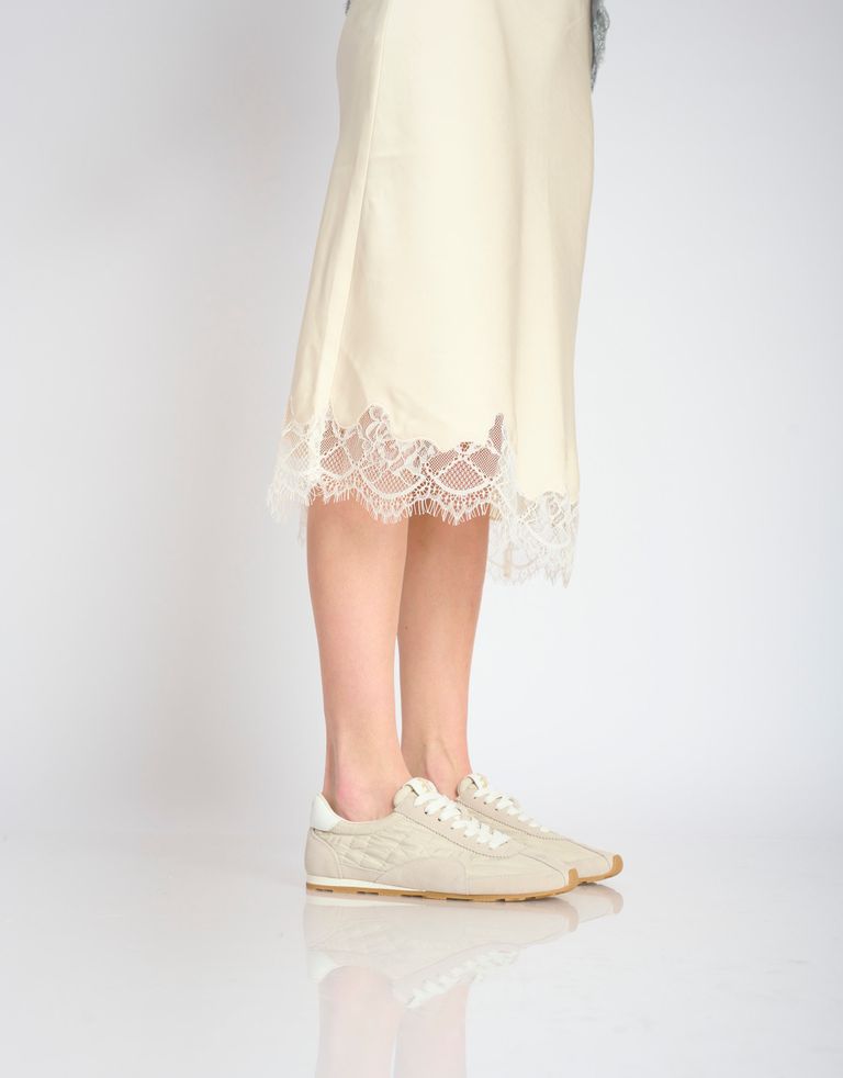 נעלי נשים - 3P - סניקרס ניילון וזמש BLAST - בז'1