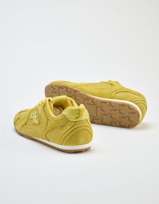 נעלי נשים - 3P - סניקרס רשת וזמש BLAST L4 - צהוב