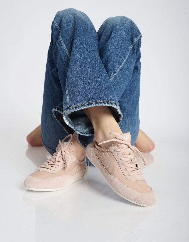 נעלי נשים - 3P - סניקרס ניילון וזמש BALLET - ורוד