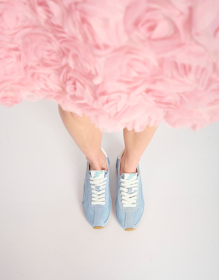 נעלי נשים - 3P - סניקרס ניילון וזמש BLAST - תכלת1