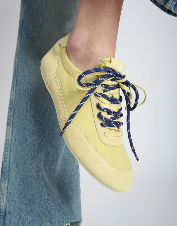 נעלי נשים - 3P - סניקרס ניילון וזמש BALLET - צהוב