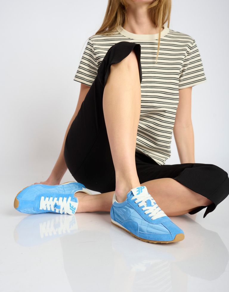 נעלי נשים - 3P - סניקרס ניילון וזמש BLAST - כחול1