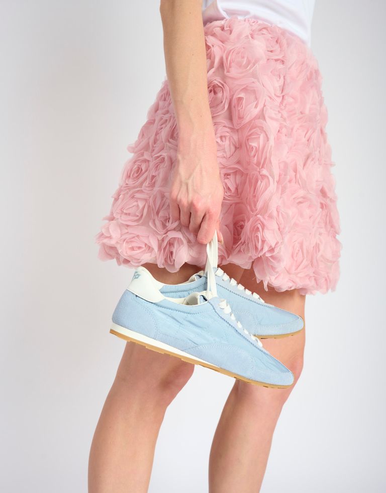 נעלי נשים - 3P - סניקרס ניילון וזמש BLAST - תכלת2