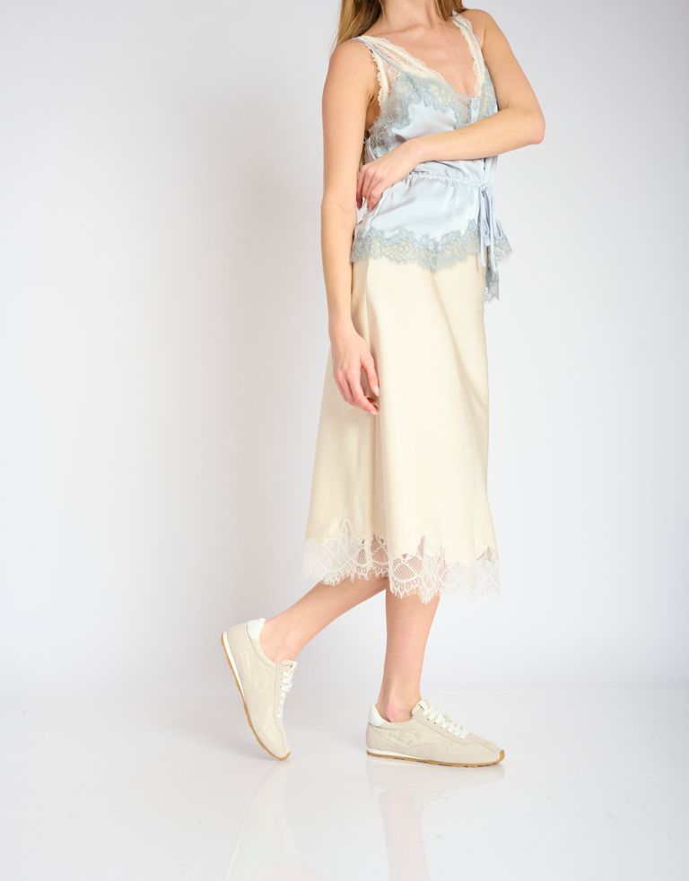 נעלי נשים - 3P - סניקרס ניילון וזמש BLAST - בז'3