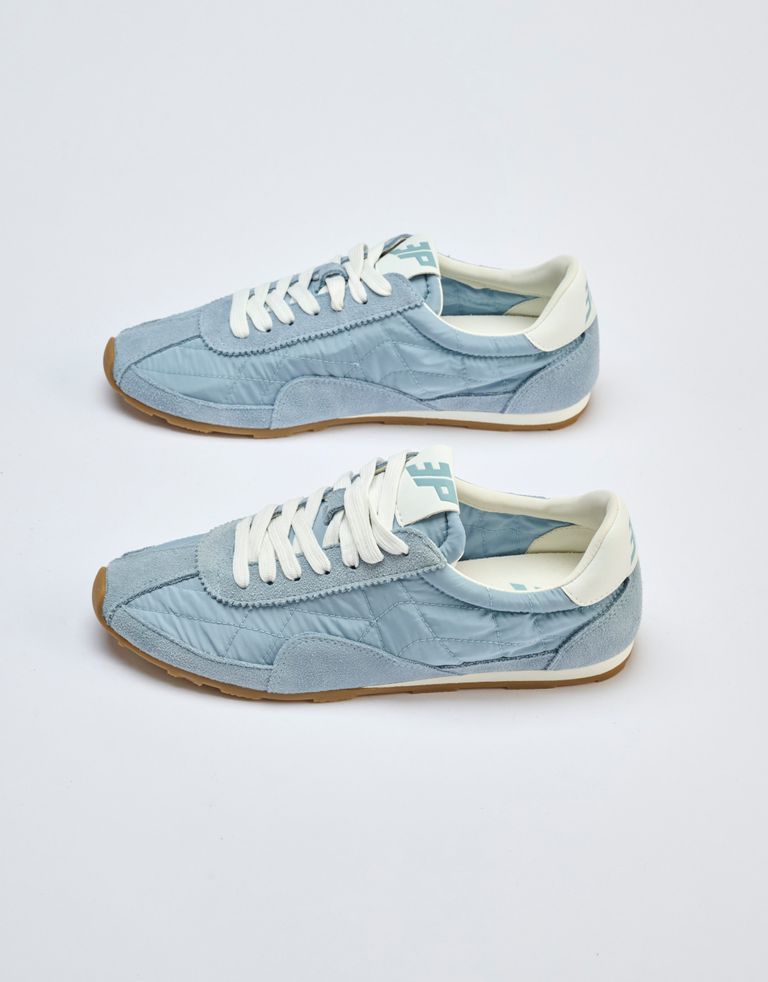 נעלי נשים - 3P - סניקרס ניילון וזמש BLAST - תכלת3