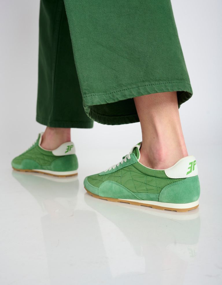 נעלי נשים - 3P - סניקרס ניילון וזמש BLAST - ירוק4