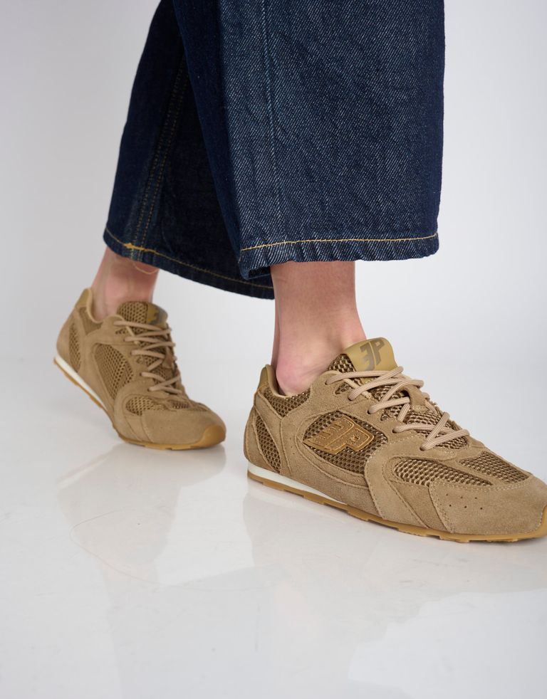 נעלי נשים - 3P - סניקרס רשת וזמש BLAST L4 - חום1