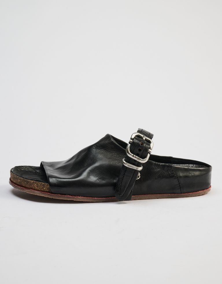 נעלי גברים - A.S. 98 - סנדלי עור COM - שחור2