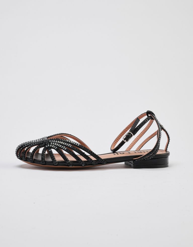 נעלי נשים - Bibi lou - סנדלים שטוחים SERABI - שחור3
