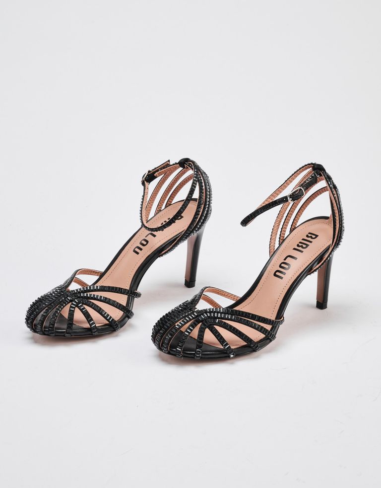 נעלי נשים - Bibi lou - סנדלי עקב גבוה SERABI - שחור3