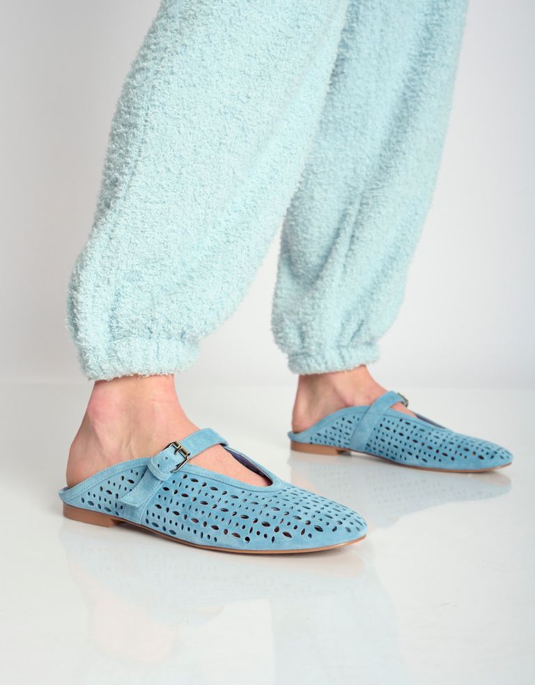 נעלי נשים - Bibi lou - כפכפים שטוחים MAIA - תכלת1