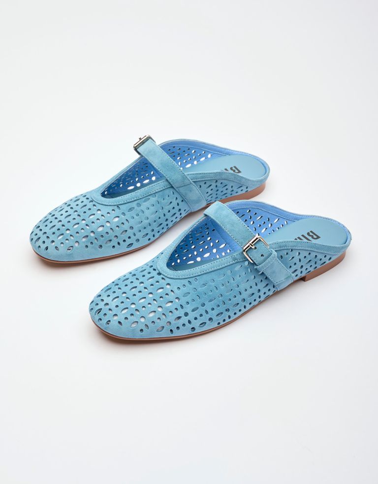 נעלי נשים - Bibi lou - כפכפים שטוחים MAIA - תכלת2