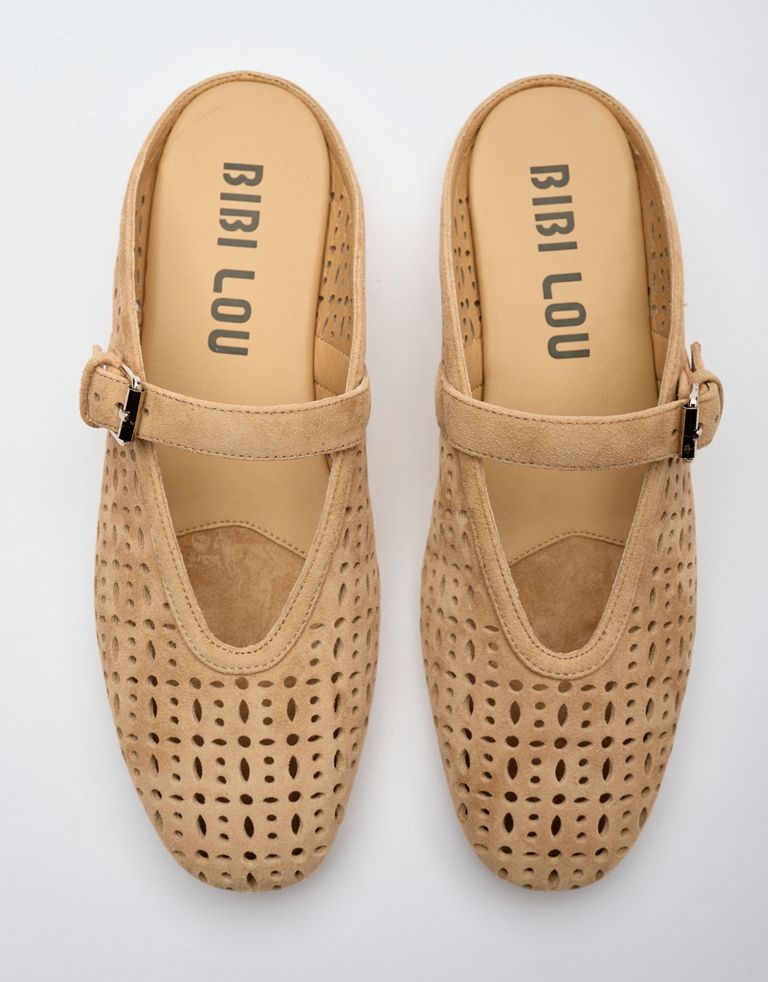 נעלי נשים - Bibi lou - כפכפים שטוחים MAIA - בז'4