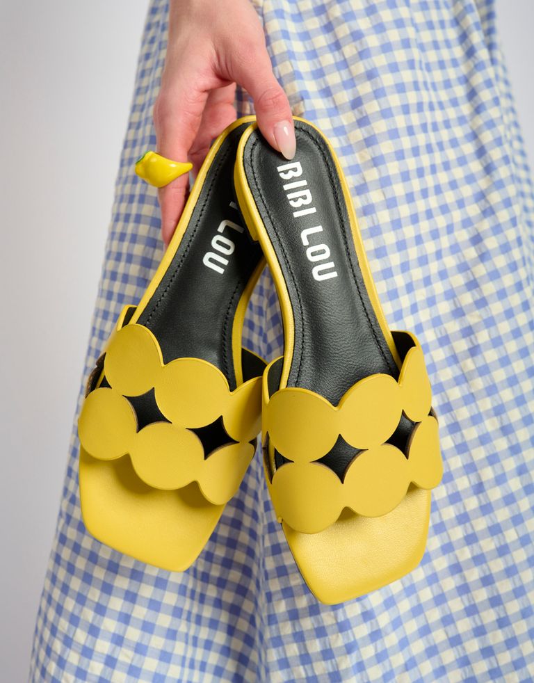 נעלי נשים - Bibi lou - כפכפים שטוחים ONAMI - צהוב1