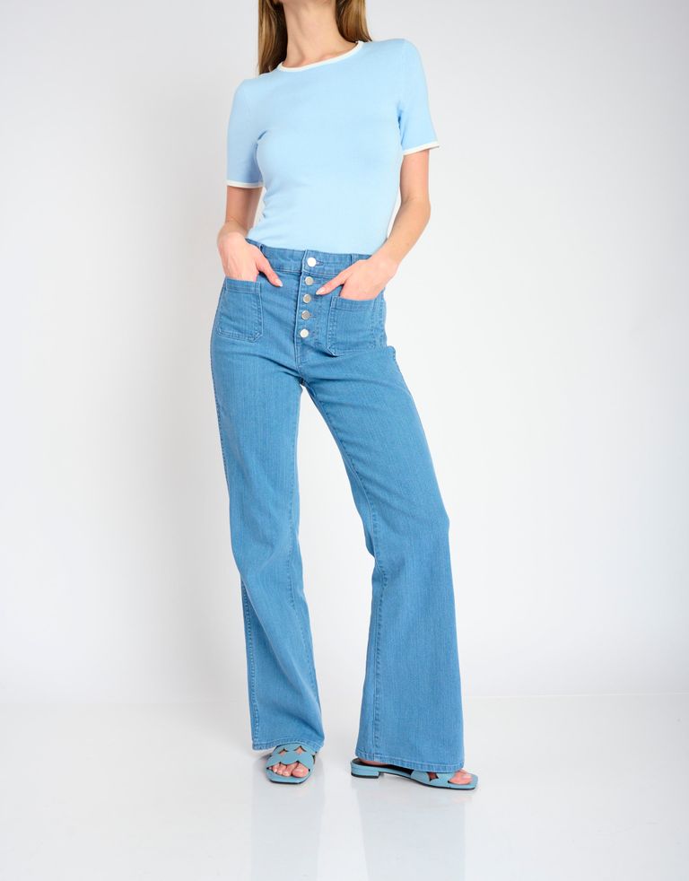 נעלי נשים - Bibi lou - כפכפים שטוחים ONAMI - תכלת2