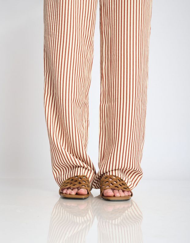 נעלי נשים - Bibi lou - כפכפים שטוחים ORIBU - חום