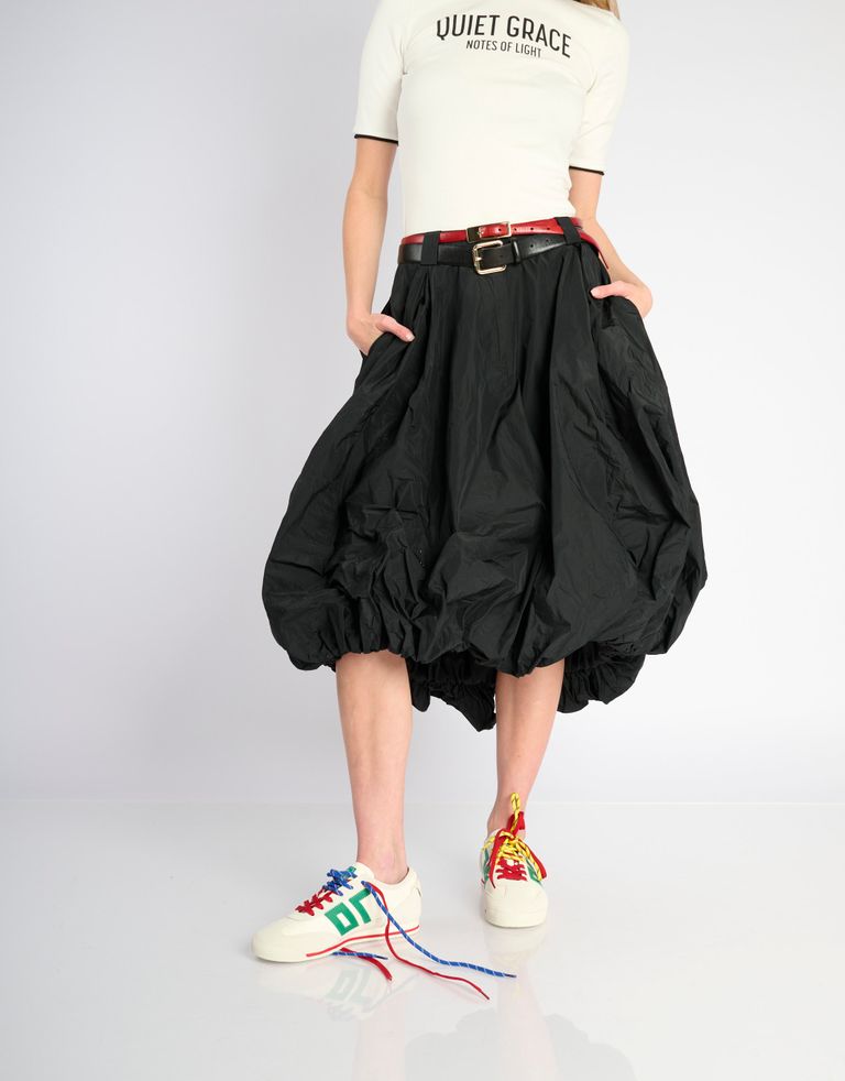 נעלי נשים - BACK 70 - סניקרס עור LEON - לבן   ירוק1