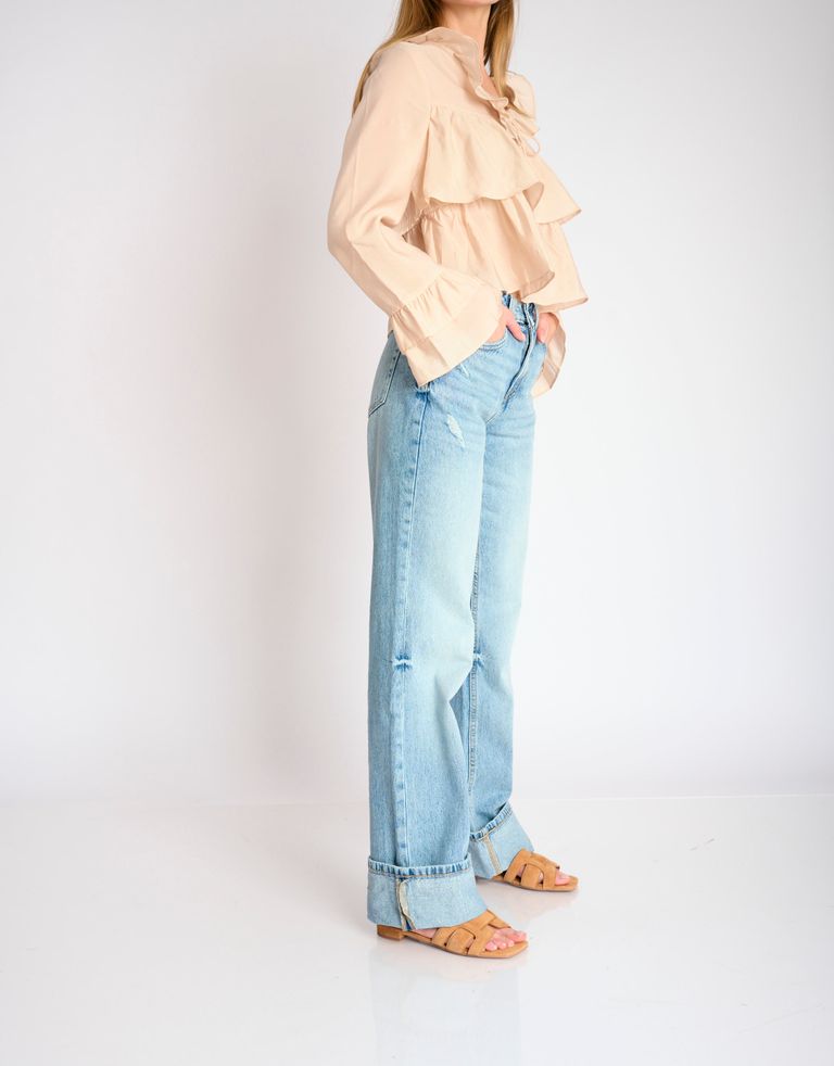 נעלי נשים - Bibi lou - כפכפי זמש שטוחים HOLLY - קאמל2