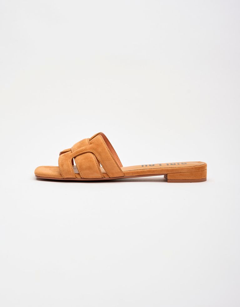 נעלי נשים - Bibi lou - כפכפי זמש שטוחים HOLLY - קאמל3