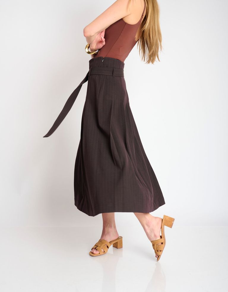 נעלי נשים - Bibi lou - כפכפי עור עם עקב HOLLY - קאמל3