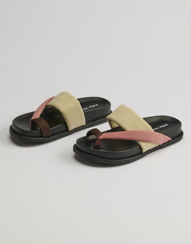 נעלי נשים - Yuko Imanishi - כפכפים MIN - בז'   ורוד