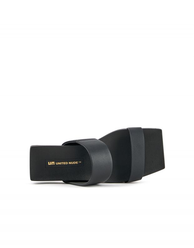 נעלי נשים - United Nude - כפכפים שטוחים LOOP LO - שחור