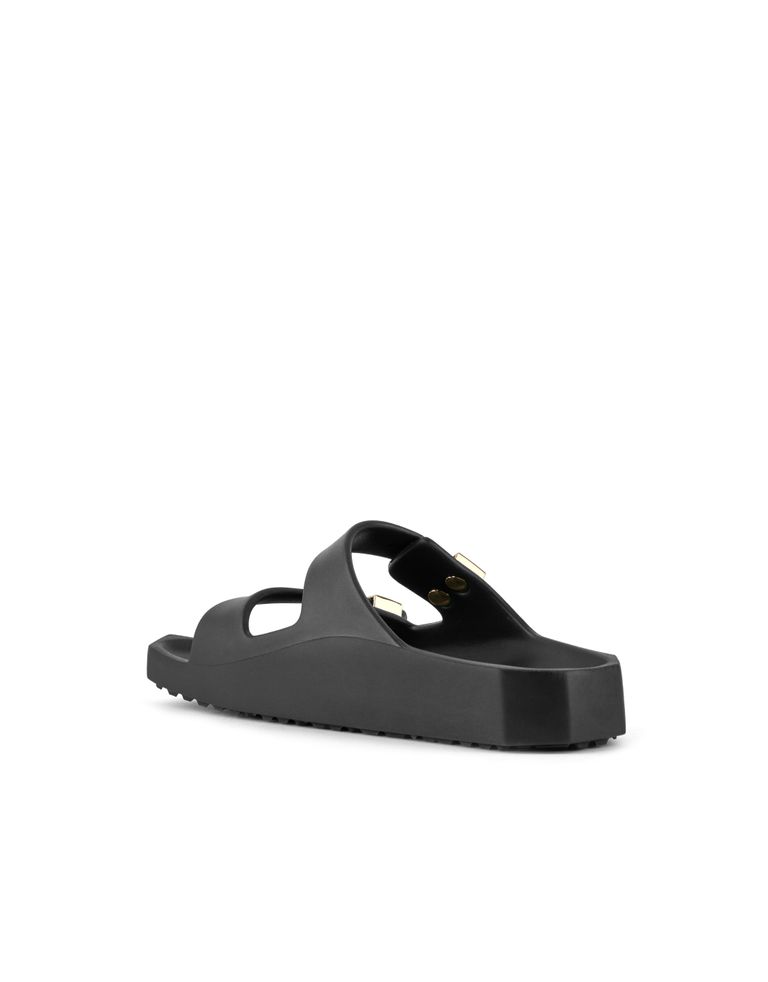 נעלי נשים - United Nude - כפכפים שטוחים MOSES - שחור   זהב3