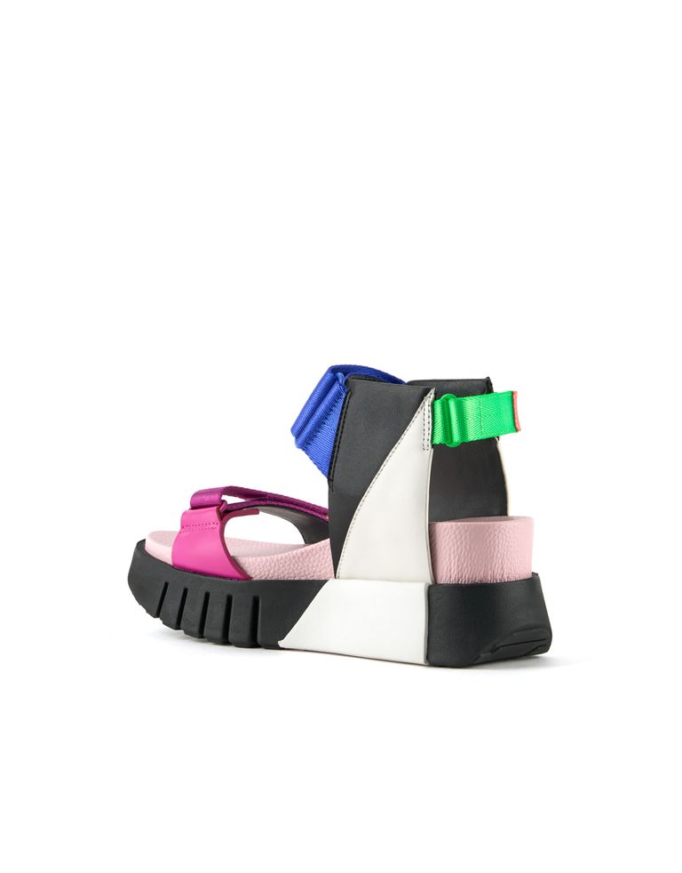 נעלי נשים - United Nude - סנדלי פלטפורמה DELTA RUN - ורוד   שחור2