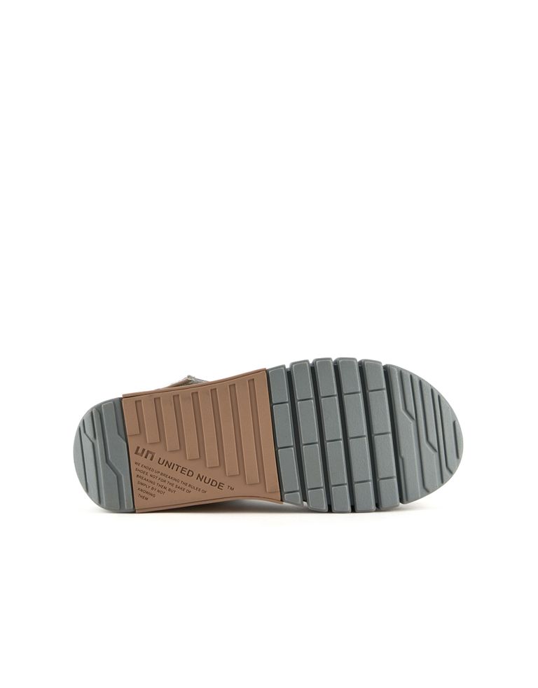 נעלי נשים - United Nude - סנדלי פלטפורמה DELTA RUN - אפור   בז'4