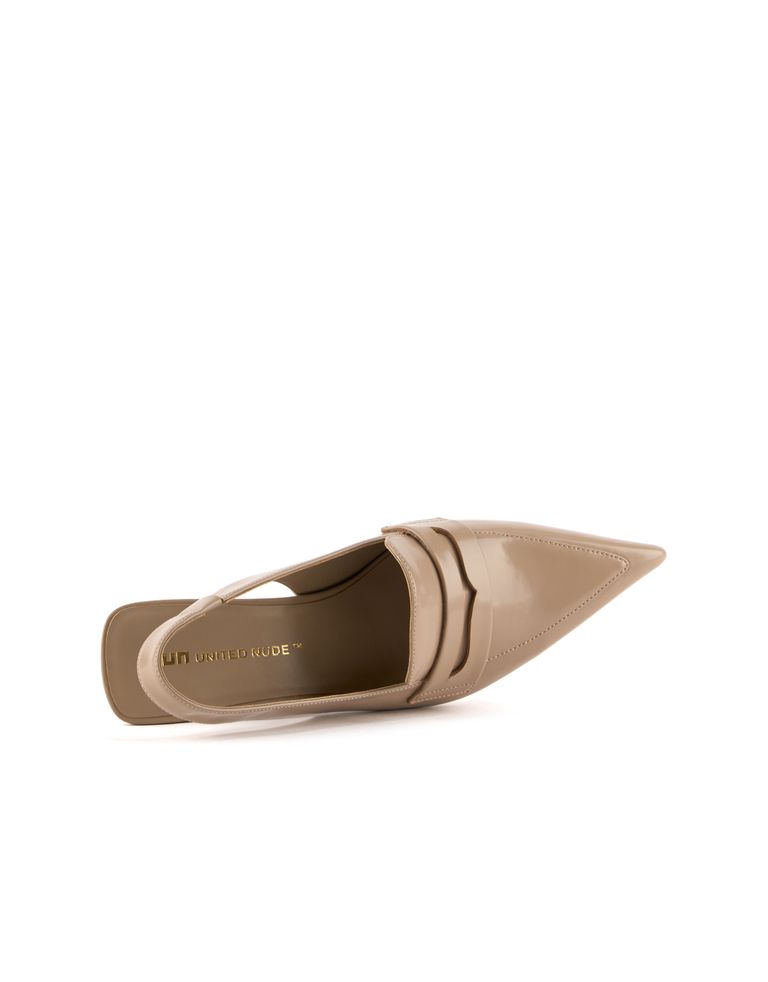 נעלי נשים - United Nude - נעלי סירה עם עקב RAILA - בז'3